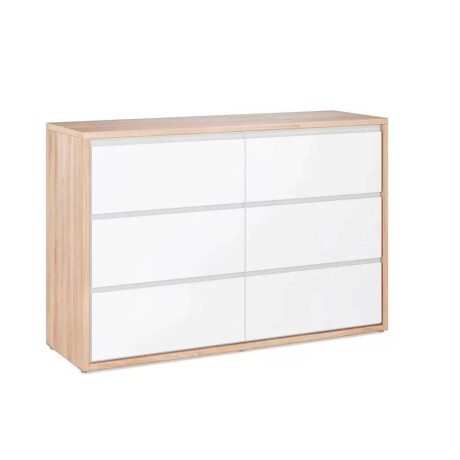 ROCKY 6 CAJONES MDF-Y-MADERA BLANCO CÓMODA KIDS 6C