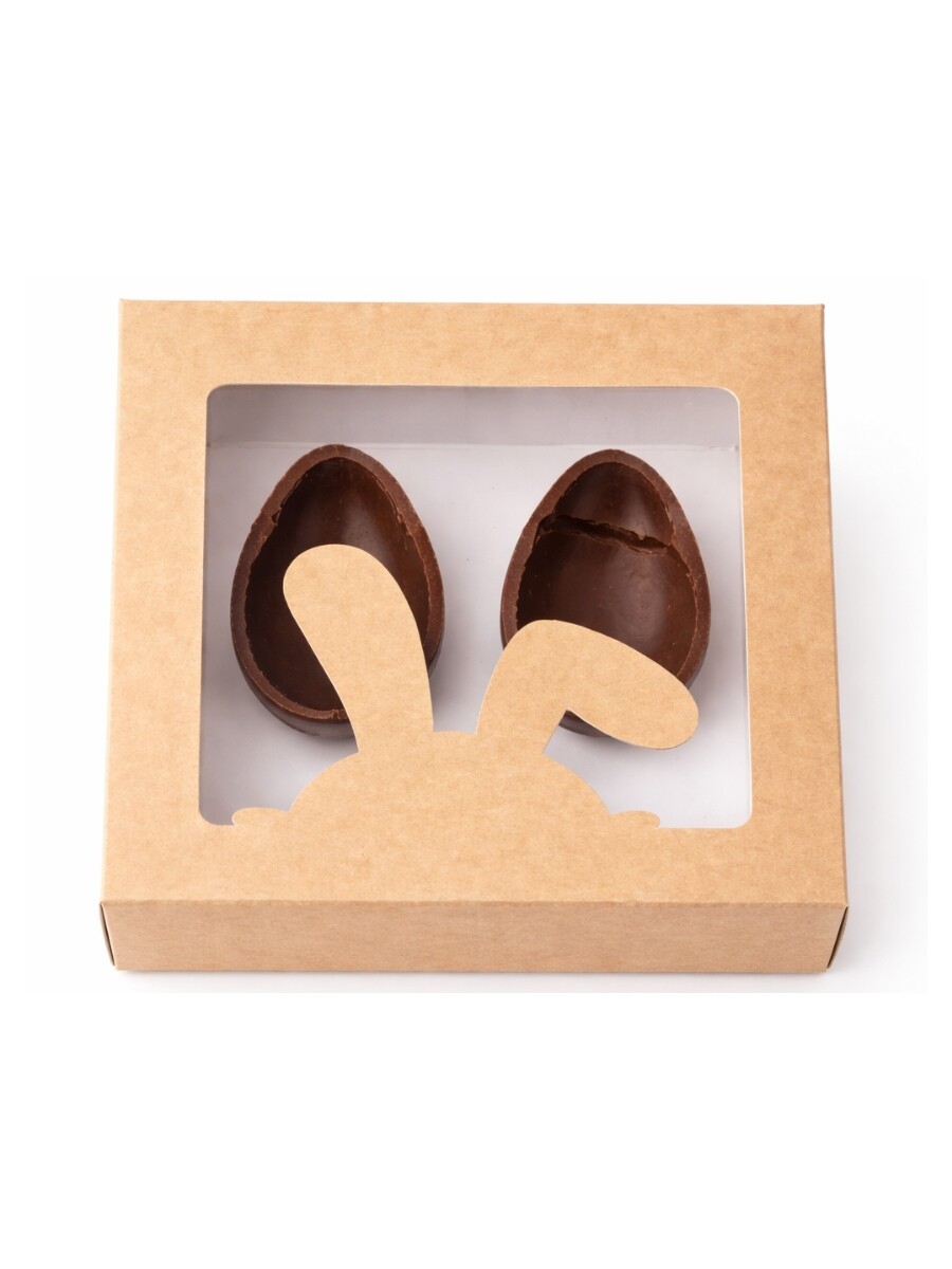 CAJAS PASCUA VISOR CONEJO - 2 HUEVOS - marron 