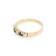 Anillo medio sin fin en oro 18K con brillantes y zafiros Anillo medio sin fin en oro 18K con brillantes y zafiros