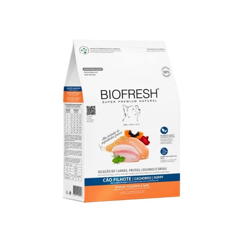 BIOFRESH PERRO CACHORROS RAZAS PEQUEÑA 1KG 1 KG