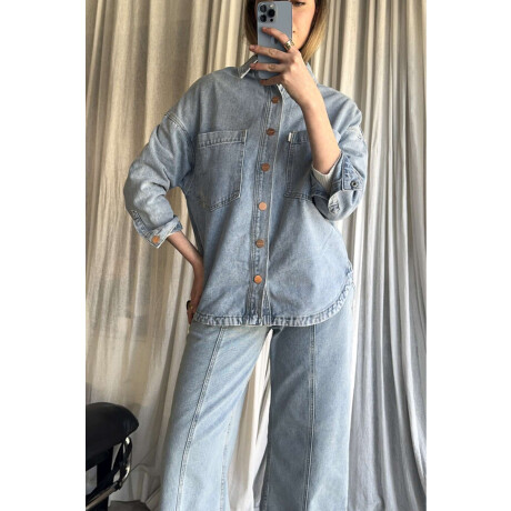 Camisa Nat Light Blue