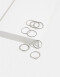 Sets Anillos Set De Anillos - Plateado Rodio