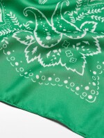 Pañuelo Cuadrado Estampado verde