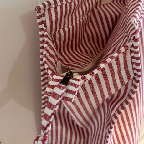 Bolso De Playa Grande Capri Rojo