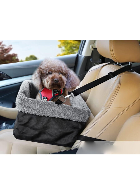 CAMA DE MASCOTAS PARA VEHICULO NEGRO