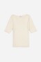 Sweater cuello bote BLANCO