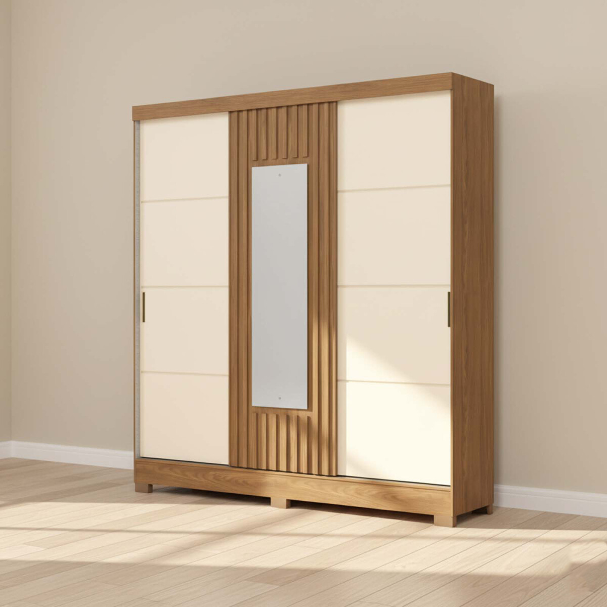 PLACARD - 3 PUERTAS MDF-Y-MDP BLANCO B376 