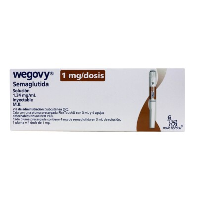Wegovy 1 Mg. Pluma Precargada Wegovy 1 Mg. Pluma Precargada