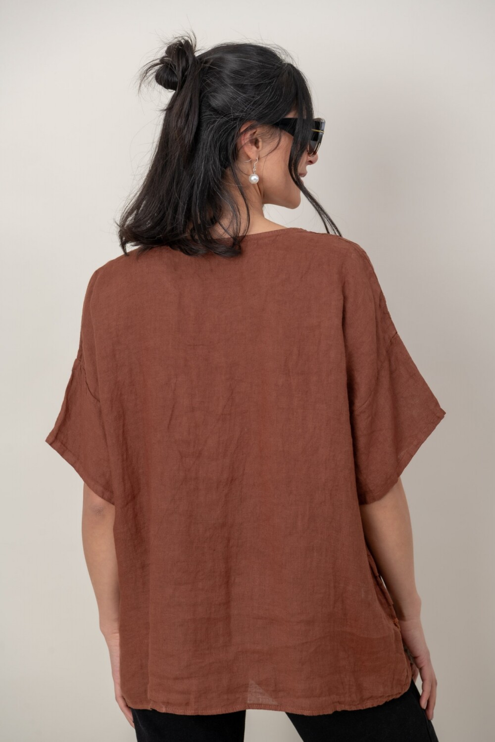BLUSA ZEMYNA Mocha mousse