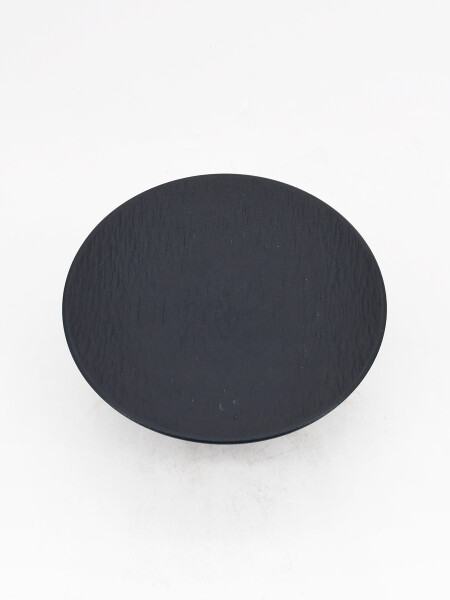 SOPORTE DE METAL PARA AIMENTOS NEGRO