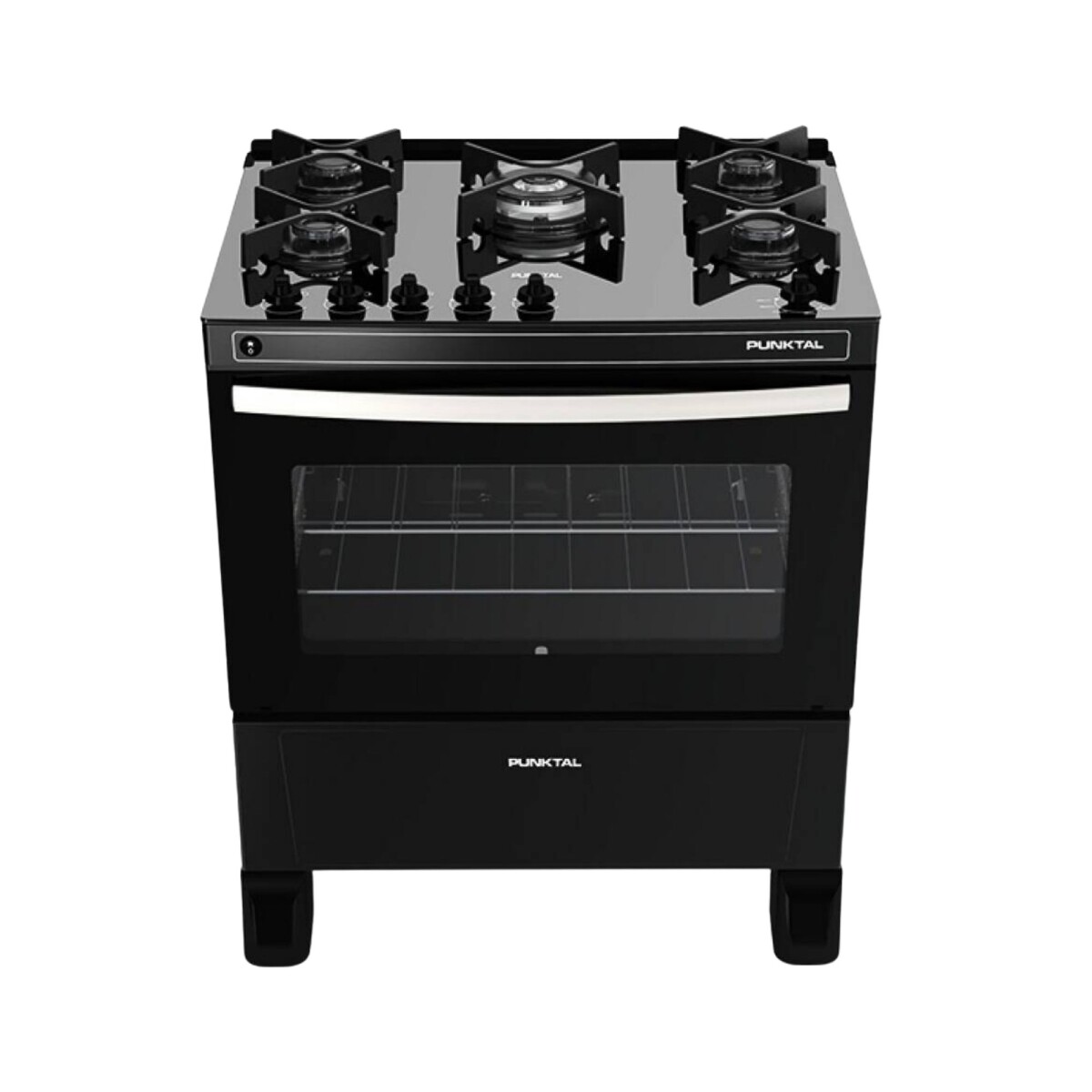 COCINA S/GAS 5 HORNALLAS, MESADA VIDRIO, ENC. ELÉCTRICO - negro 