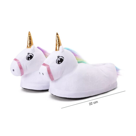 Set Infantil con Pijama Entero Cerdito + Pantuflas Unicornio Blanco