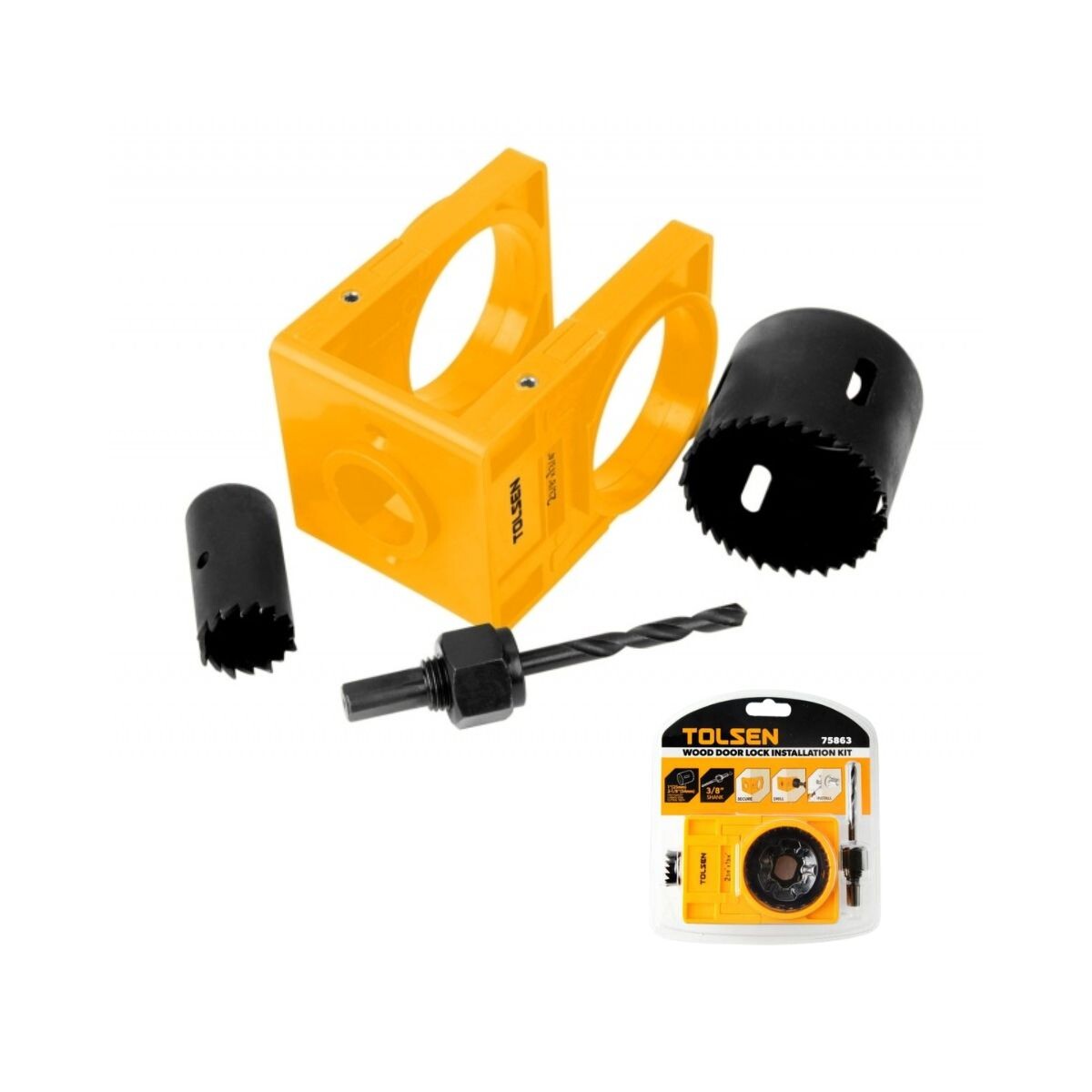 Kit Instalacion Cerradura Puerta Madera Tolsen 