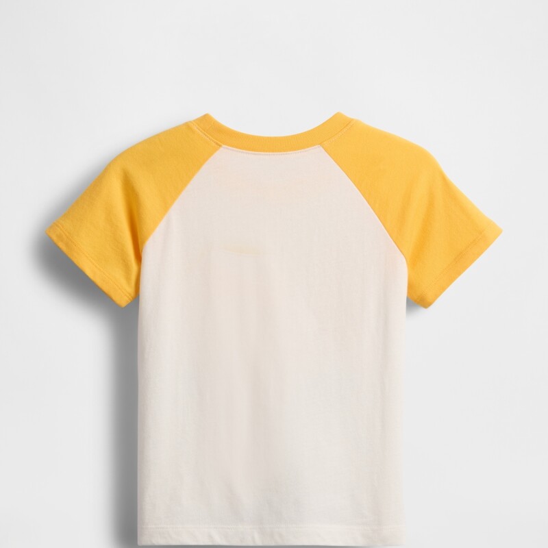 V-FRCH SS LOGO GRPH RAGLAN T NEW OFF WHITE
