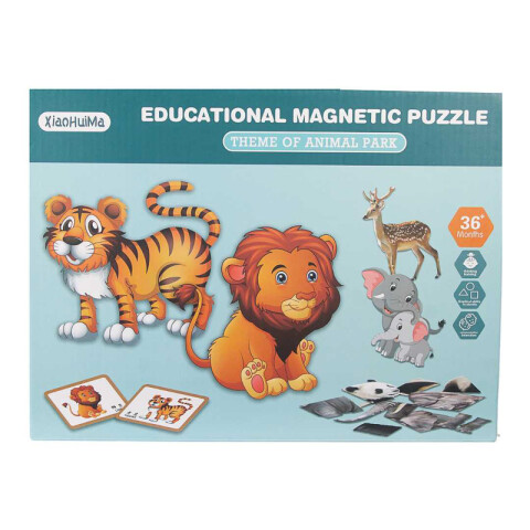3x2 OUTLET Puzzle DYI Magnetico Didactico Educativo Animales Unica