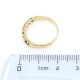 Anillo medio sin fin zafiros y brillantes con engarce 4 puntas Anillo medio sin fin zafiros y brillantes con engarce 4 puntas