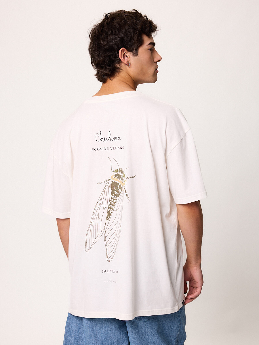 T-SHIRT M/C CHICHARRA DIXIE Blanco