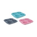 ASADERA 4 MOLDES MUFFINS 18,5X18,5CM MULTICOLOR