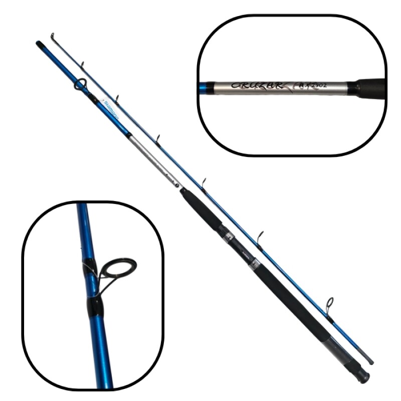 Caña de Pescar Shimano Cruzar AX 2.70m 2 Tramos 12-25lb Variada Caña de Pescar Shimano Cruzar AX 2.70m 2 Tramos 12-25lb Variada