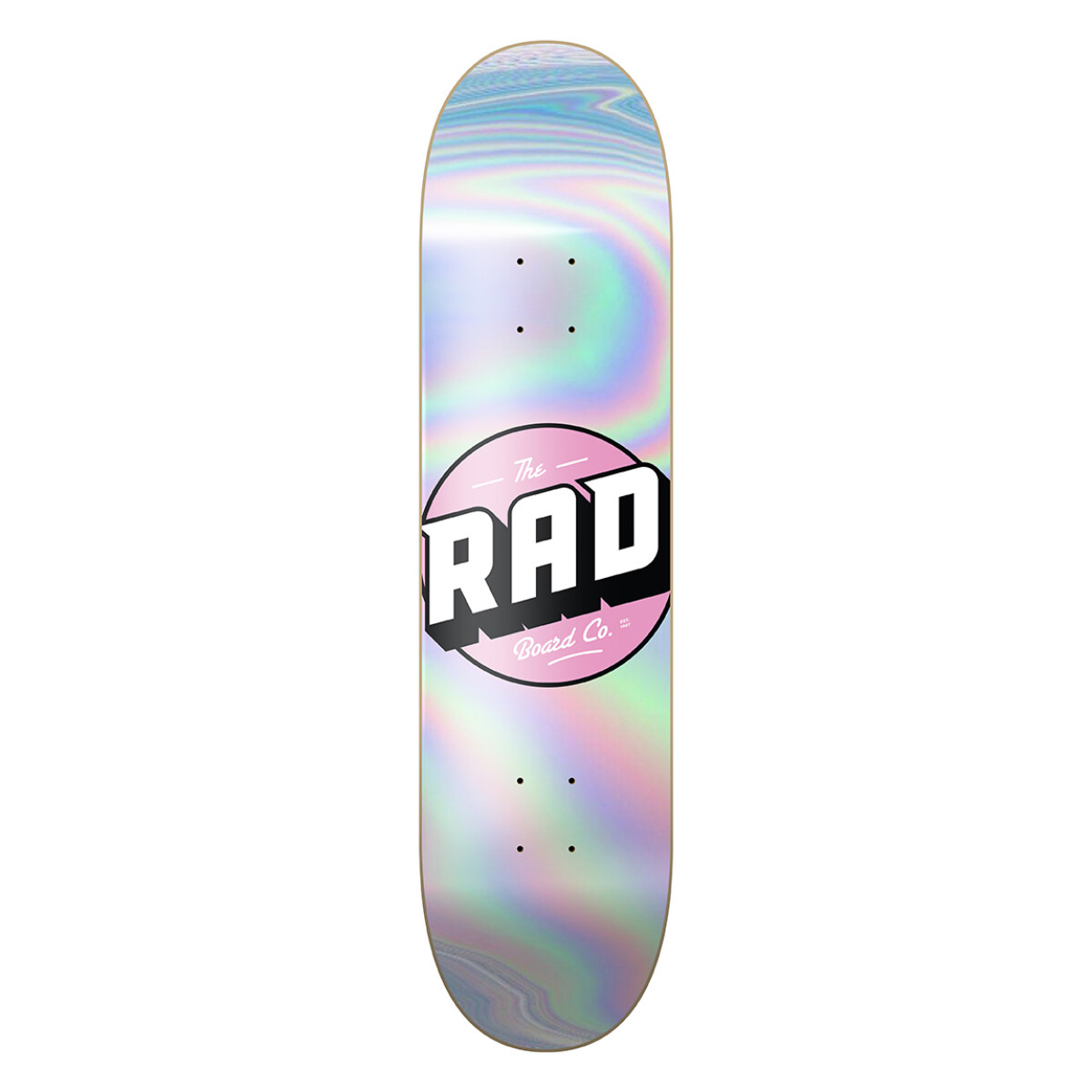 Deck Skate Rad 8.125" - Modelo Holographic - Pink (Lija incluida) 