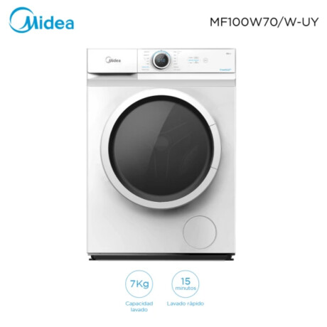 Lavarropas Midea Frontal 7kg MF100W70WBUY Blanco