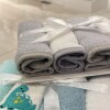 Set babitas toalla x4 SUMMER Gris estrella