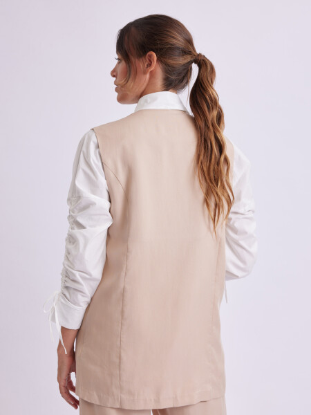 Chaleco formal Beige