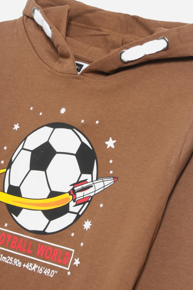 Buzo estampado MARRON