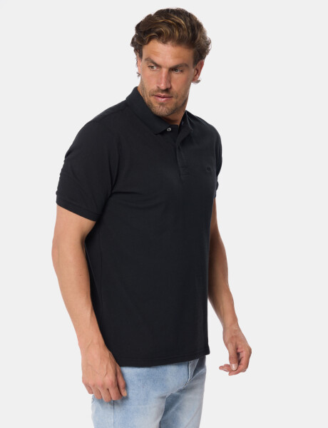 REMERA POLO PIQUE Negro