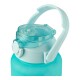 Pack De 3 Botellas De Agua Motivacional Gym Turquesa