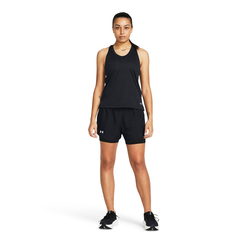 SHORTS UNDER ARMOUR FLY BY 2-IN-1 de Mujer - 1382440-001 Negro