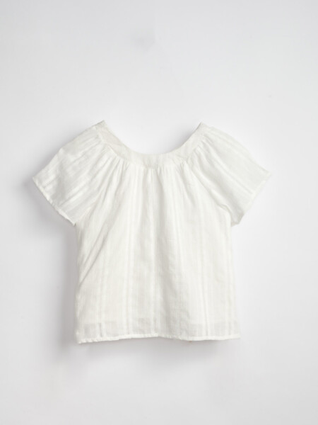 Blusa broderie Crudo