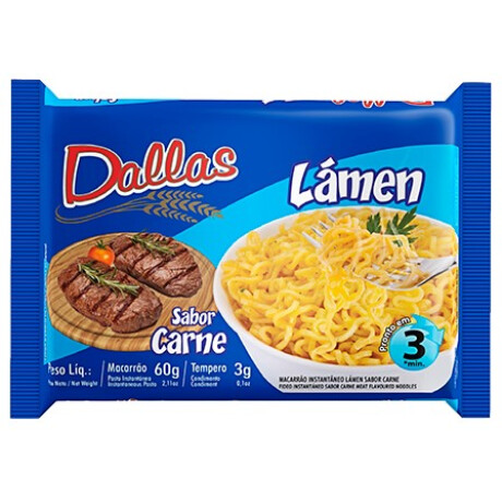 PASTA INSTANTANEA DALLAS 60G CARNE PASTA INSTANTANEA DALLAS 60G CARNE