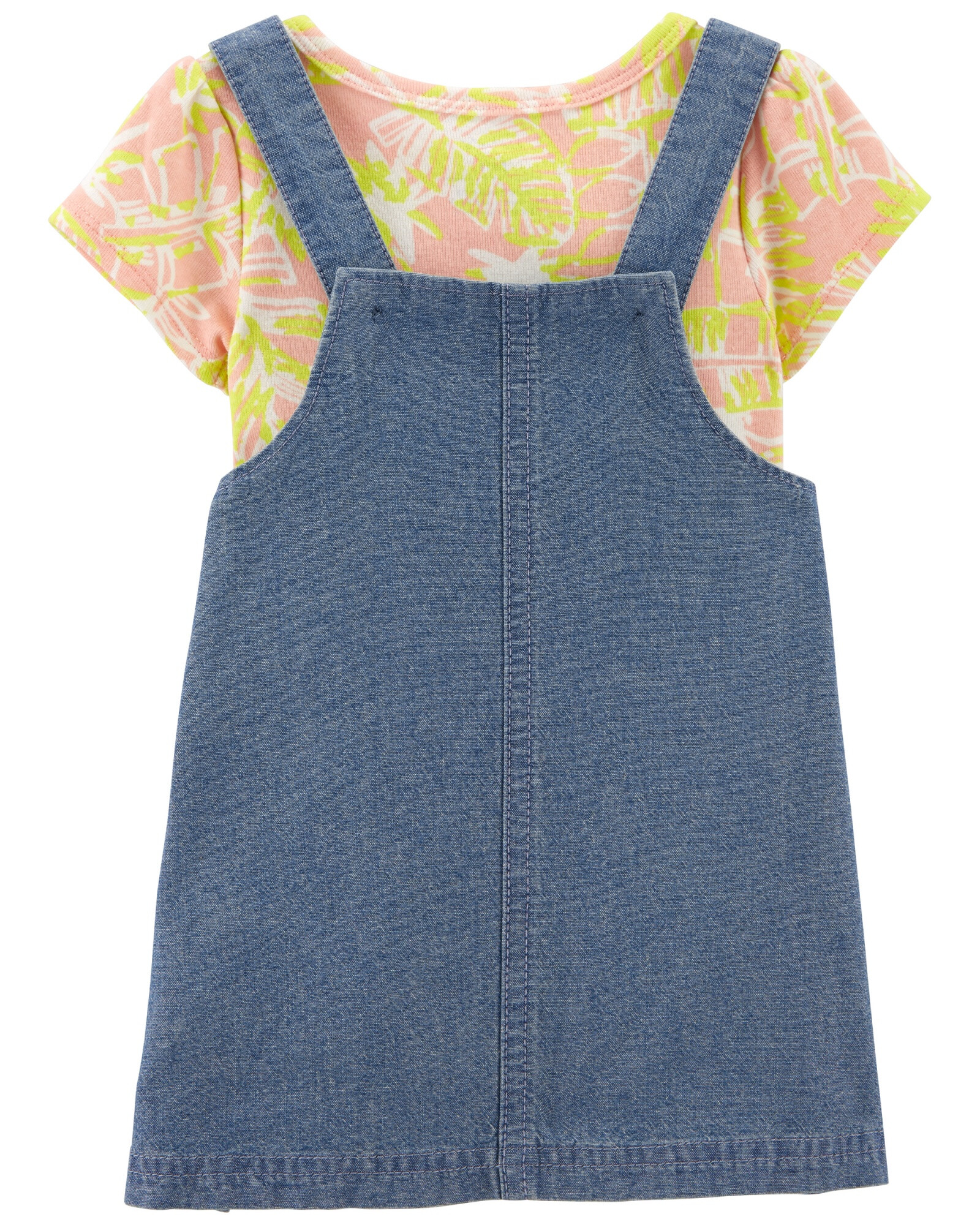 Set dos piezas jumper jean y body Set dos piezas jumper jean y body