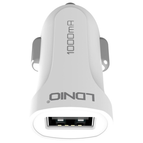 Cargador USB para auto LDNIO 2.4A 12W 1 USB Tipo A Cargador USB para auto LDNIO 2.4A 12W 1 USB Tipo A