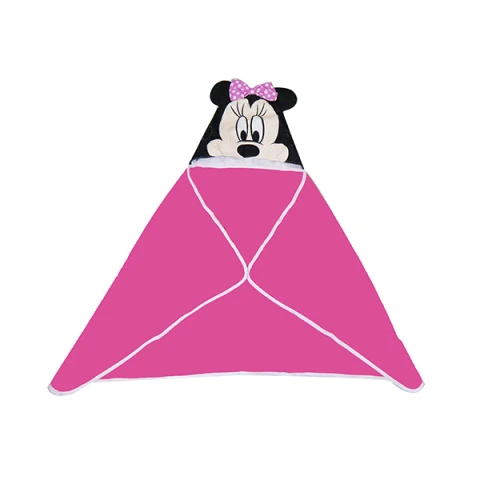 Toalla con Capucha para Bebé Microfibra 60 x 120 cm Minnie