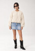 Campera Bomber Beige
