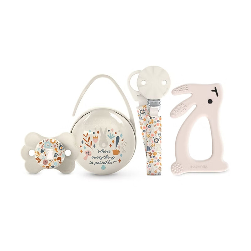 Set de regalo mordillo, chupete +0 meses Wonderland Suavinex Set de regalo mordillo, chupete +0 meses Wonderland Suavinex