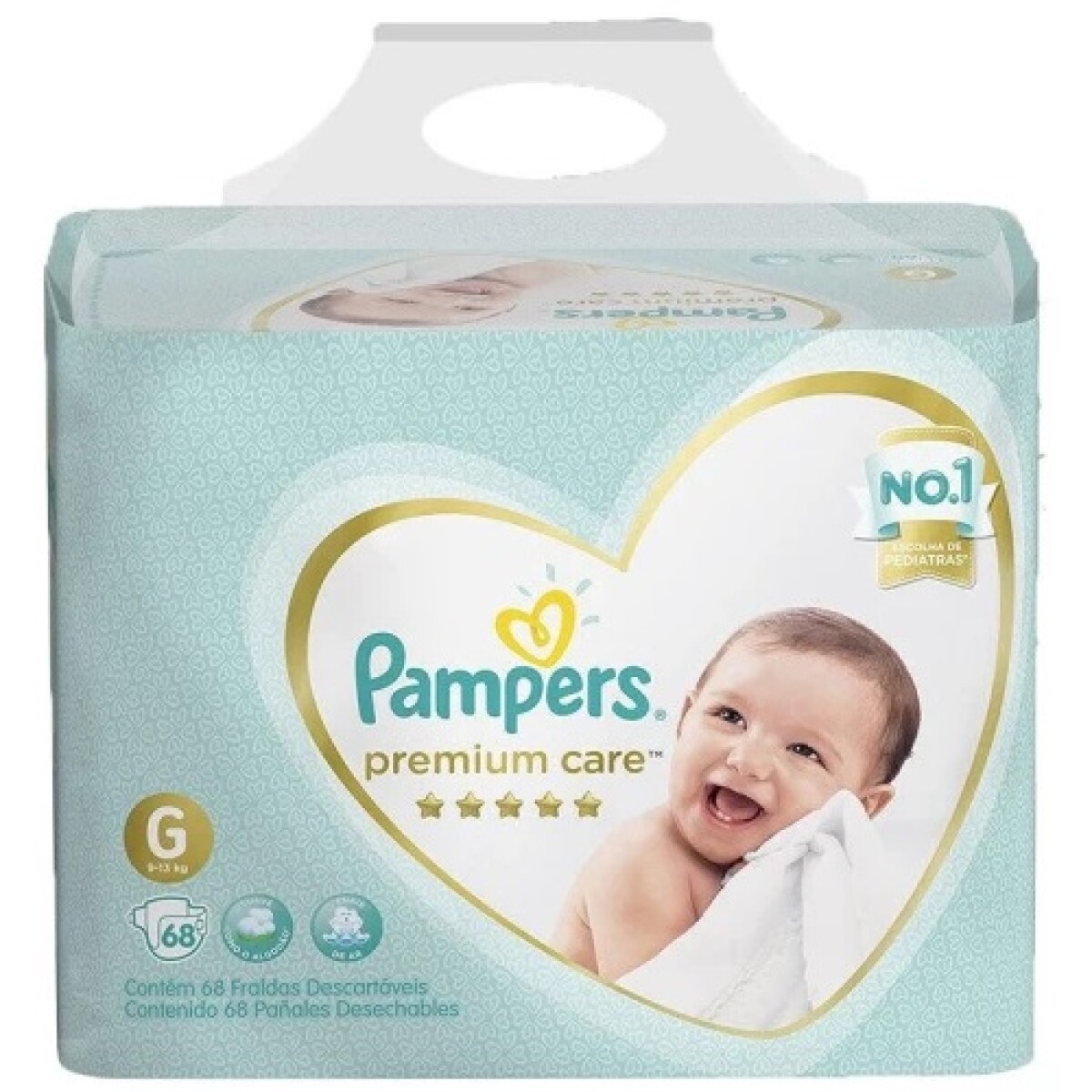 Pañales Pampers Premium Care Talle G 68 Uds. 