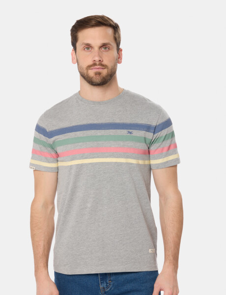 REMERA RAYADA Gris