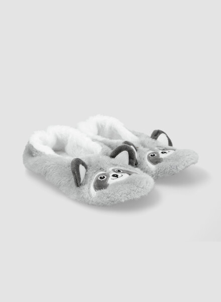 Pantufla face inv25 Gris