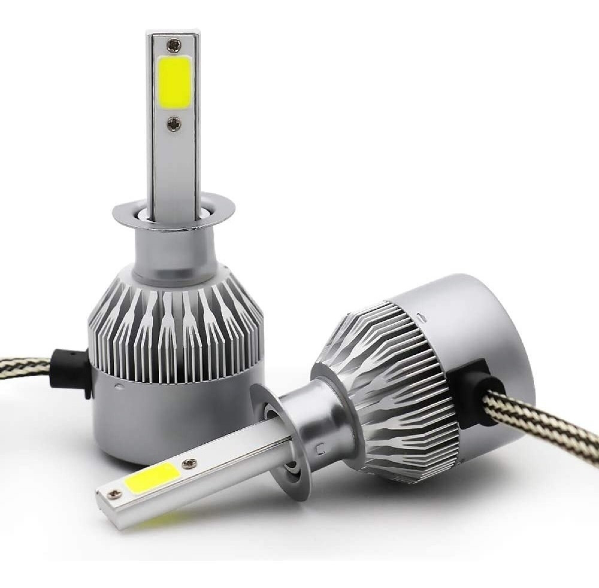 Miytsya 2 luces LED H11/H8/H9 para automóvil C6, 6000 K 3800 LM, luz alta  súper brillante, reemplazo de bombilla impermeable Plug and Play,  conversión