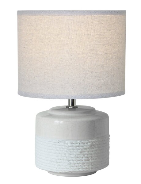LAMPARA DE MESA CERAMICA D20x31CM SISAL BLANCO LAMPARA DE MESA CERAMICA D20x31CM SISAL BLANCO