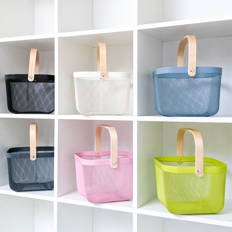 Canasto Metálico, Organizador De Frutas (Diego B.) Negro