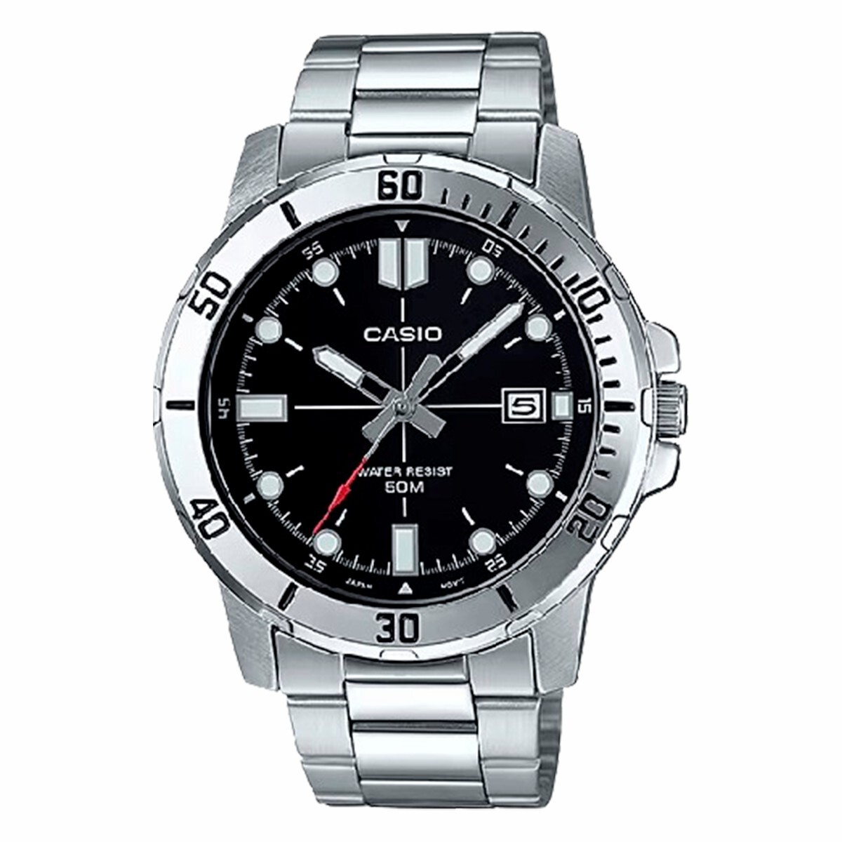 Reloj CASIO MTPVD01-1EVUDF Acero Plateado Esfera 45mm 