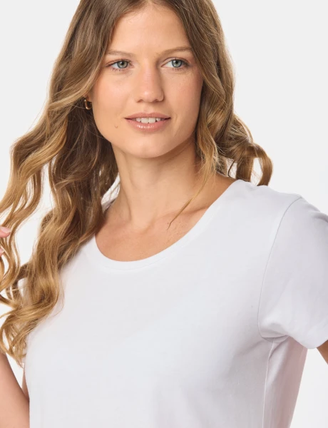 REMERA LISA MANGA CORTA Blanco
