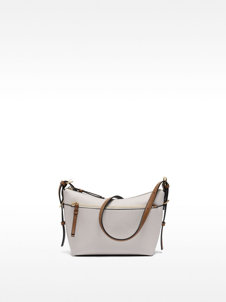 Bolso Bandolera Con Bolsillo Exterior blanco