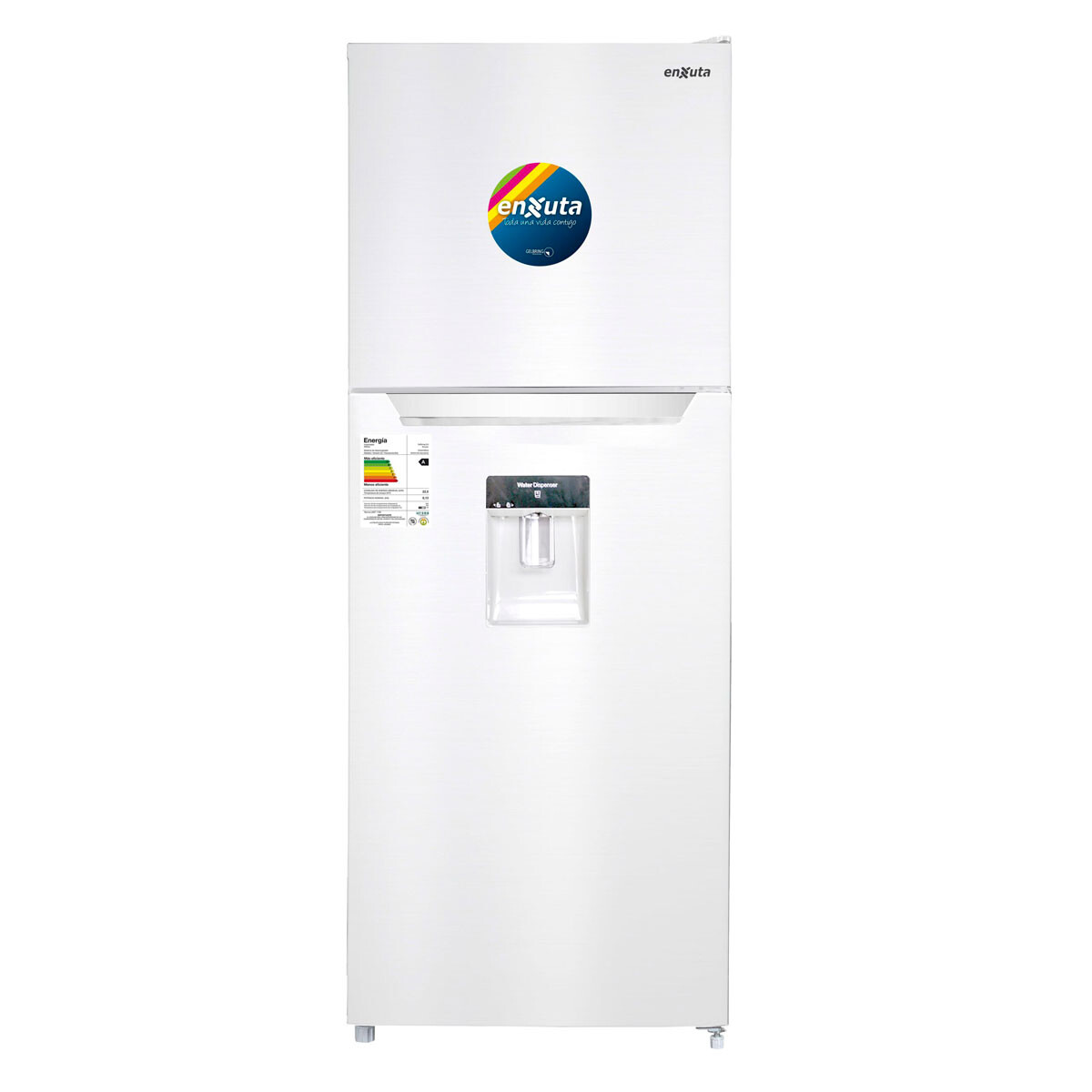 REFRIGERADOR ENXUTA RENX1350 DW1 Blanca.c/Dispensador 