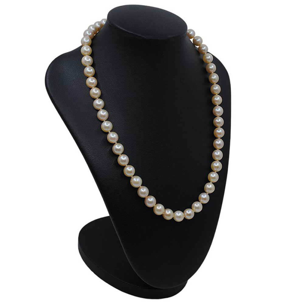 Collar Perlas De Cultivo De 8 A 8,5 MM Y Oro 18K. Largo 44 cm Collar Perlas De Cultivo De 8 A 8,5 MM Y Oro 18K. Largo 44 cm