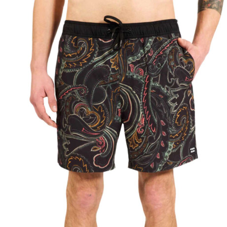 Voley Billabong Dark Paisley Negro
